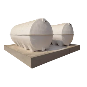 Two GRP septic tank Installed