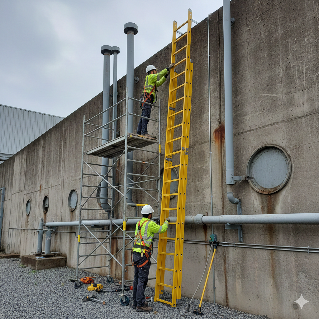 Installation of GRP Ladders in UAE