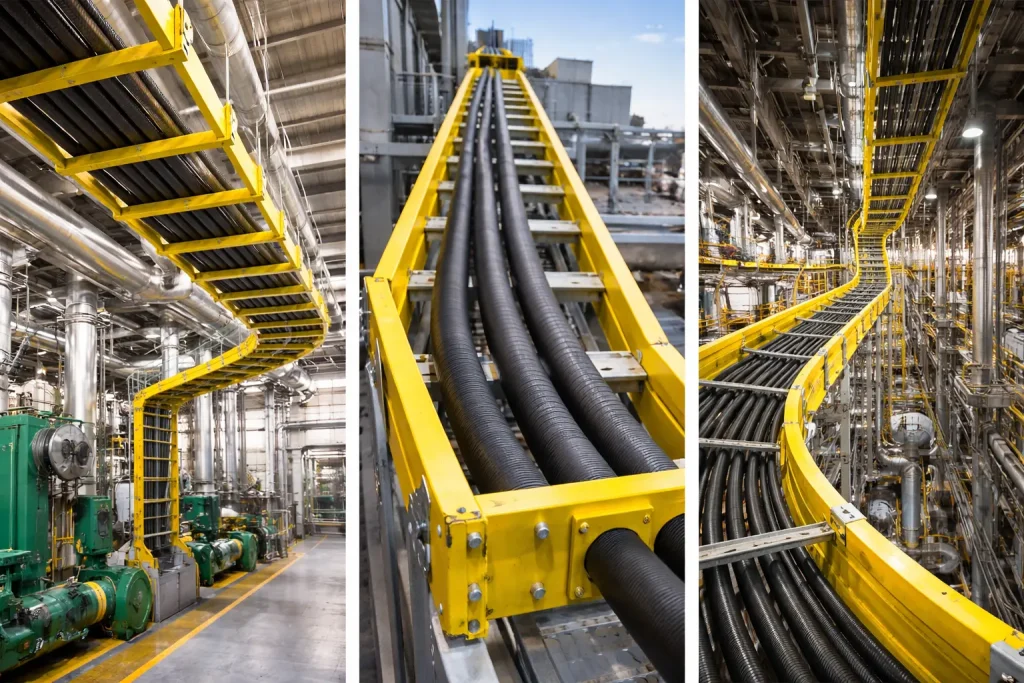Yellow-Industrial-GRP-cable-ladders
